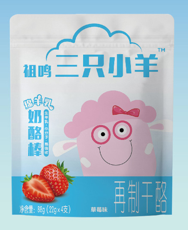 祖鳴三只小羊奶酪棒 草莓味