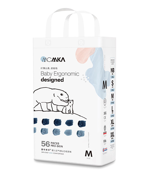 麥卡米卡嬰兒空氣感U芯紙尿褲M56