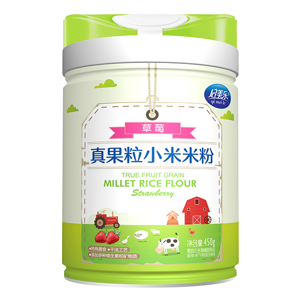 啟美樂(lè)真果粒小米米粉-草莓