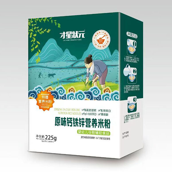 才星狀元特膳營養(yǎng)米粉-原味鈣鐵鋅盒裝