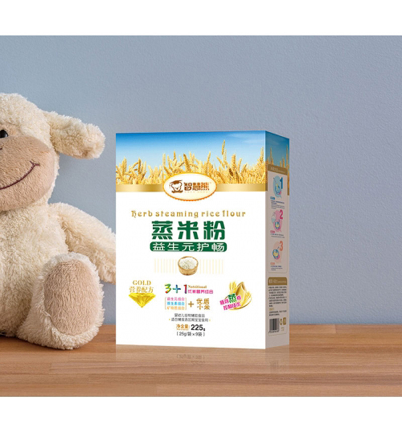 智慧熊益生元護(hù)暢蒸米粉 盒裝