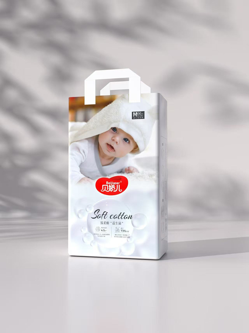 貝嬌兒臻柔棉益生菌嬰兒紙尿褲M66