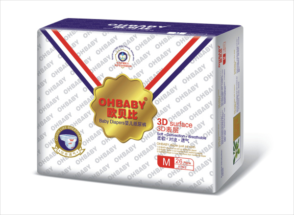 歐貝比3D表層紙尿褲M26