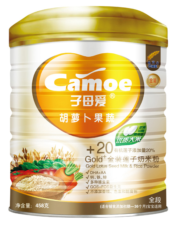 子母愛(ài)嬰幼胡蘿卜果蔬奶米粉