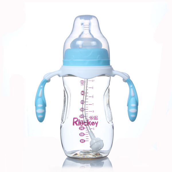 樂起寬口PPSU奶瓶藍色
