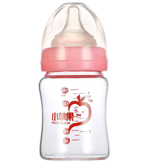 小蘋(píng)果晶鉆玻璃奶瓶150ml