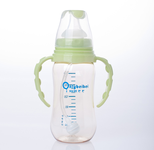 唯昵貝貝標(biāo)口PPSU奶瓶180ml綠色