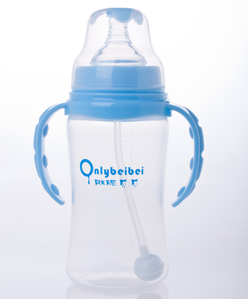 唯昵貝貝寬口PP奶瓶300ml藍(lán)色