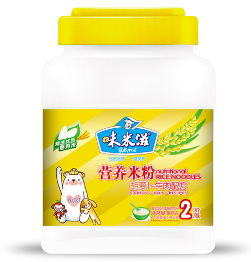 味米滋胡蘿卜牛肉營養(yǎng)米粉2段