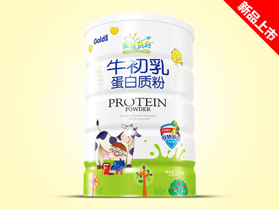 金頂貝貝蛋白質(zhì)粉500g鐵聽-牛初乳