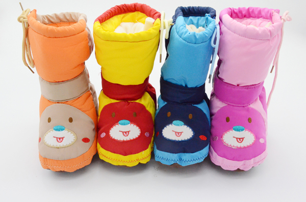 愛(ài)嬰童防水中筒加絨保暖鞋雪地靴